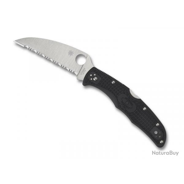 COUTEAU SPYDERCO ENDURA 4 WHARNCLIFFE NOIR A DENTS