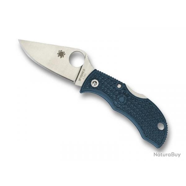 COUTEAU SPYDERCO MANBUG K390 BLEU