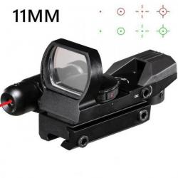 Red Dot viseur point rouge et vert avec Laser rouge et rail 11 mm