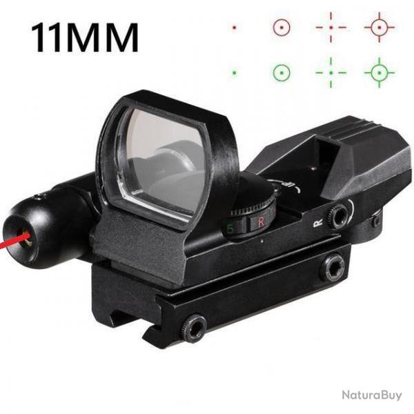 Red Dot viseur point rouge et vert avec Laser rouge et rail 11 mm