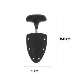 Push dagger lame crantée en acier inoxydable avec étui rigide