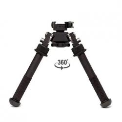 Bipied tactique rotatif et pivotant avec fixation attache rapide pour rail picatinny