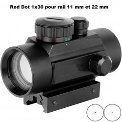 Red Dot 1X30 pour rail de 11 et 22 mm