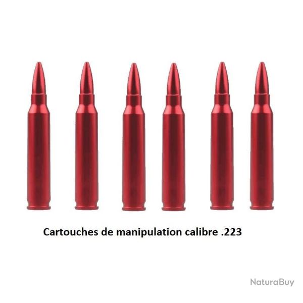 6 Cartouches de manipulation calibre 223 Vector optics