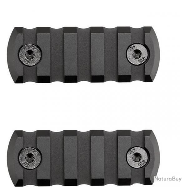 2 Rail picatinny aluminium avec attache M-lok + vis et crous