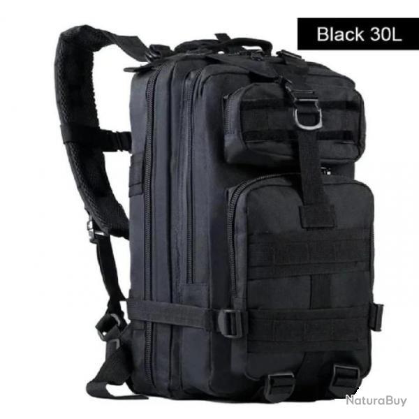 Sac  dos tactique 30 Litres noires