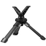 Bipied tactique rotatif et pivotant avec fixation attache rapide pour rail picatinny