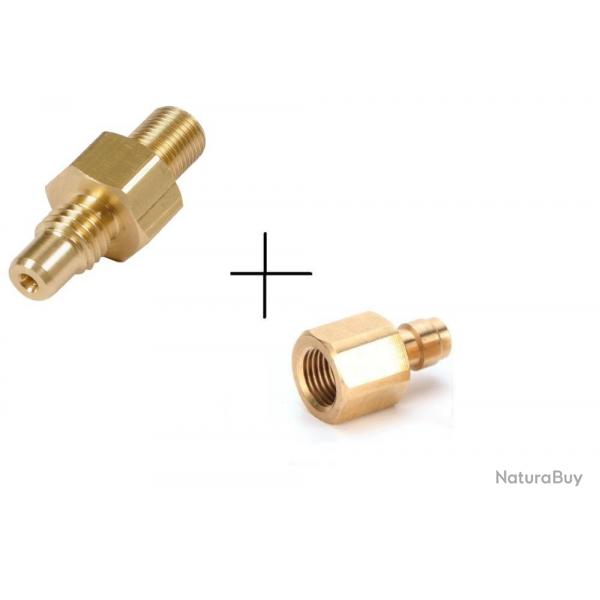 Adaptateur de remplissage Steyr LG vers 1/8 BSP + quick connect