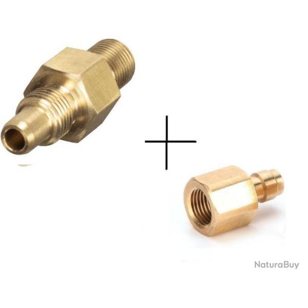 Adaptateur de remplissage Hammerli AP20 vers 1/8 BSP + adaptateur quick connect