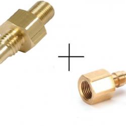 Adaptateur de remplissage Hammerli AR20 FT vers 1/8 BSP + adaptateur quick connect