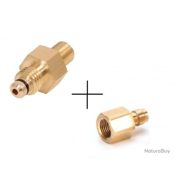 Adaptateur de remplissage Steyr LP vers 1/8 BSP + quick connect