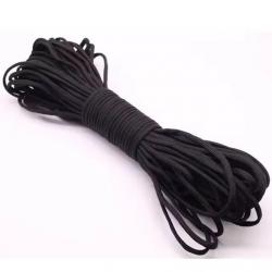 Paracorde coloris noir 15 mètres 7 brins 4 mm de diamètre