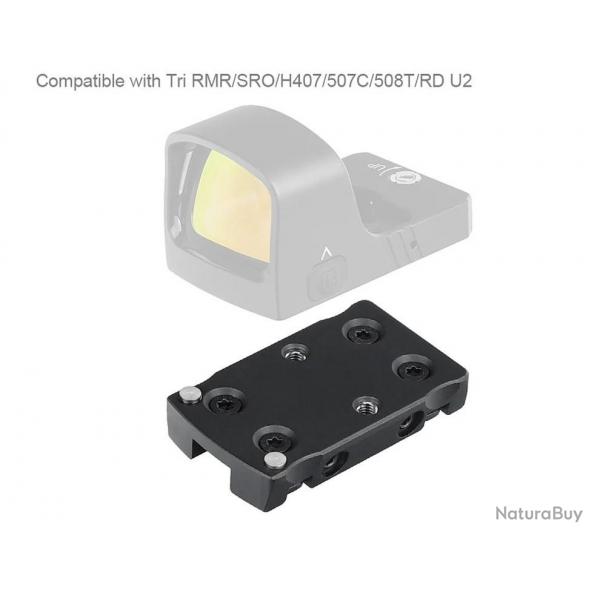 Platine bande ventile pour Red dot Trijicon RMR/SRO/Holosun 407C/507C/508T pour fusil