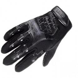 Gants tactiques antidérapants noirs taille M