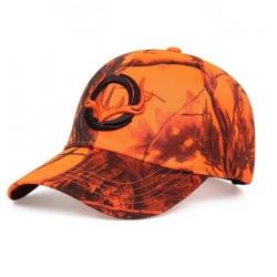 Casquette de chasse avec Bois de Cerf brodé coloris camo orange