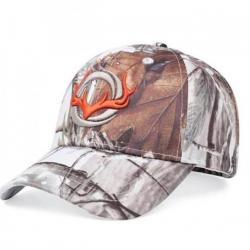 Casquette de chasse Camo blanc tête de cerf