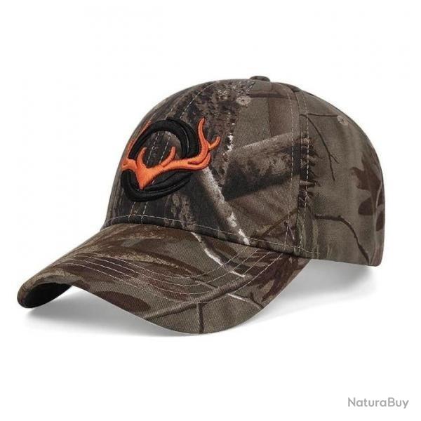 Casquette de chasse Camo vert tte de cerf