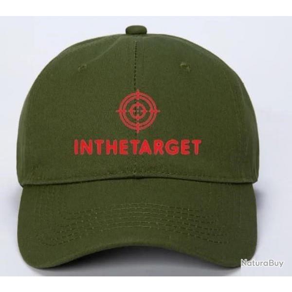 Casquette Kaki militaire Brode InTheTarget