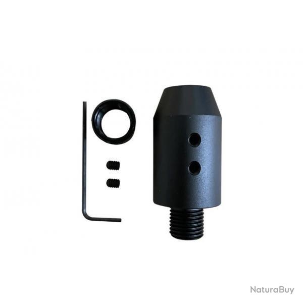 Adaptateur silencieux 1/2 UNF pour pistolet  plomb Zoraki Ultra 4.5 et 5.5 mm