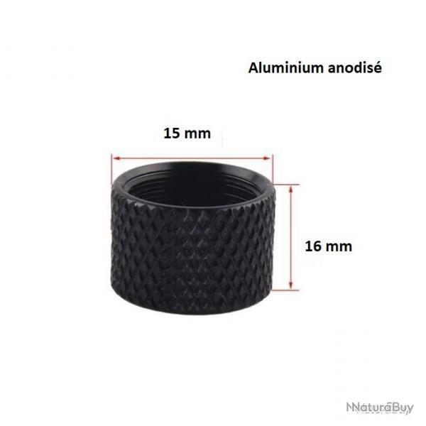 Bague de Protection pour Filetage 1/2x20 UNF Noir longueur 16 mm