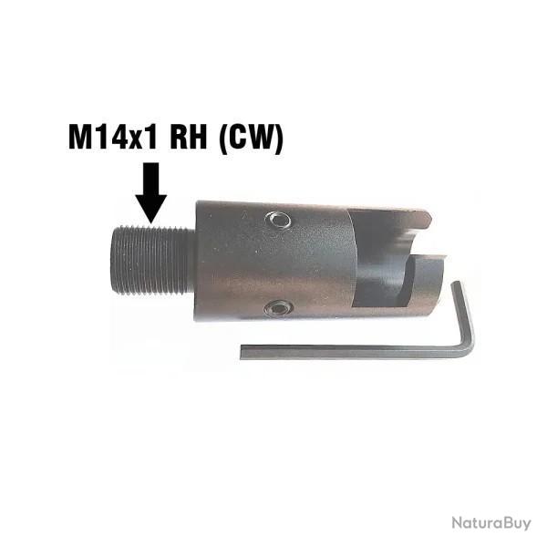 Adaptateur filet pour Mosin-Nagant 91/30 - M14x1 RH sens horraire (CW)