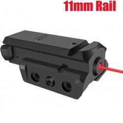 Laser rouge rechargeable pour rail de 11 mm