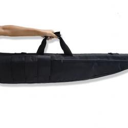 Housse pour carabine 116 cm en cordura Noir avec sangle et poche