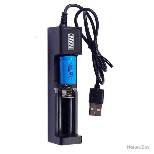 Chargeur de batterie 14250, 15266, CR2, CR123 via USB