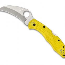 COUTEAU SPYDERCO TASMAN SALT 2 JAUNE