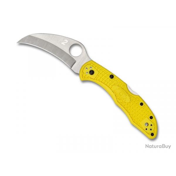 COUTEAU SPYDERCO TASMAN SALT 2 JAUNE