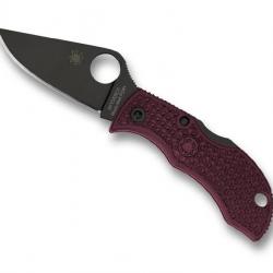 COUTEAU SPYDERCO MANBUG BORDEAUX LAME NOIRE SPRINT