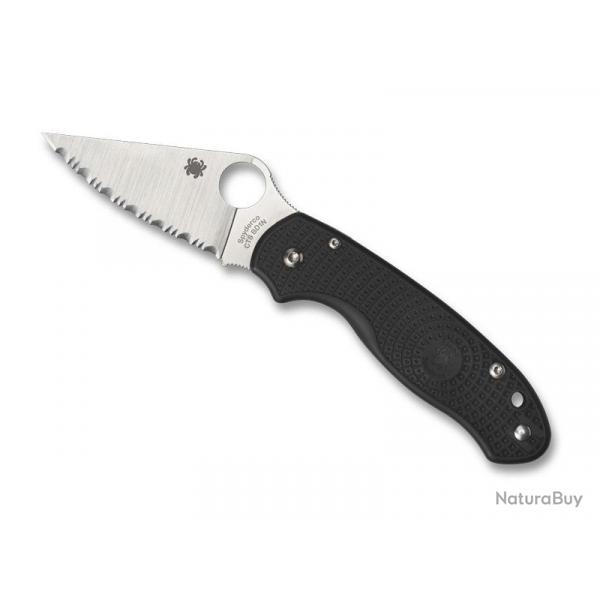 COUTEAU SPYDERCO PARA 3 NOIR A DENTS