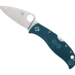 COUTEAU SPYDERCO LEAFJUMPER K390 BLEU