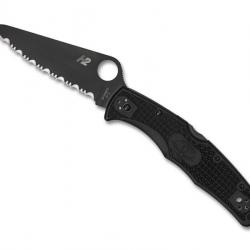 COUTEAU SPYDERCO PACIFIC SALT 2 TOUT NOIR A DENTS