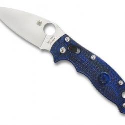 COUTEAU SPYDERCO MANIX 2 BLEU TRANSLUCIDE