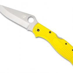 COUTEAU SPYDERCO STRETCH 2 XL SALT JAUNE