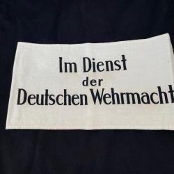 Brassard de service dans la Wehrmacht - Allemand WW2