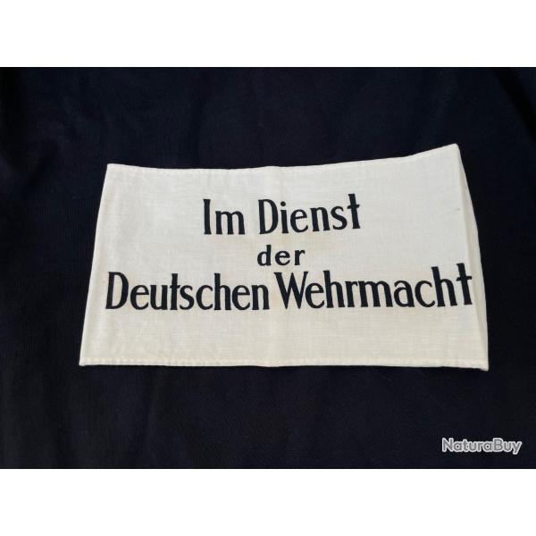 Brassard de service dans la Wehrmacht - Allemand WW2