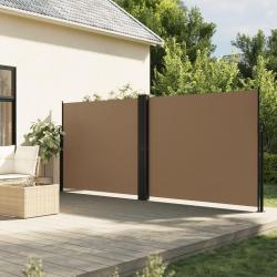 Auvent latéral rétractable taupe 180x600 cm alsavelo