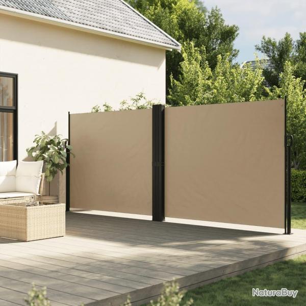 Auvent latral rtractable beige 160x600 cm alsavelo