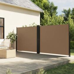 Auvent latéral rétractable taupe 160x600 cm alsavelo