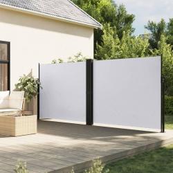 Auvent latéral rétractable blanc 160x600 cm alsavelo