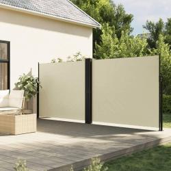 Auvent latéral rétractable crème 180x600 cm alsavelo