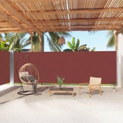 Auvent latéral rétractable Marron 200x1000 cm alsavelo