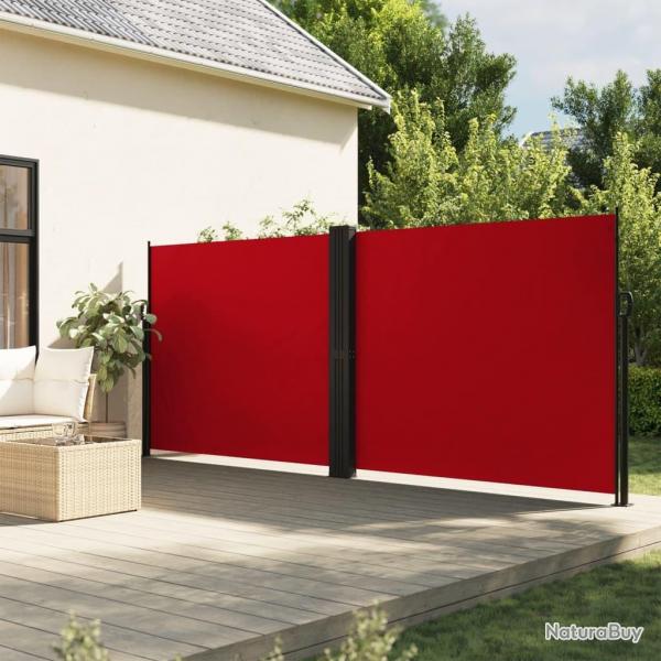 Auvent latral rtractable rouge 180x1200 cm alsavelo