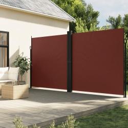Auvent latéral rétractable marron 200x1000 cm alsavelo