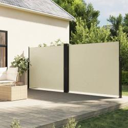 Auvent latéral rétractable crème 180x1200 cm alsavelo
