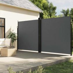 Auvent latéral rétractable anthracite 200x600 cm alsavelo