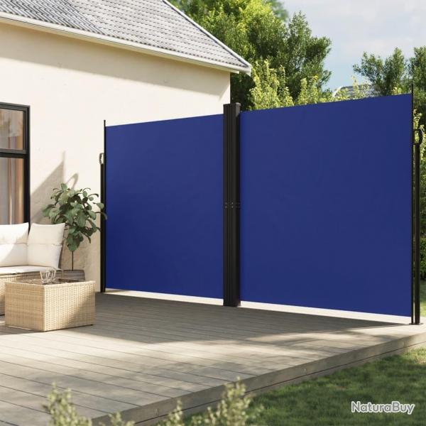 Auvent latral rtractable bleu 200x600 cm alsavelo