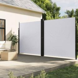 Auvent latéral rétractable blanc 200x600 cm alsavelo